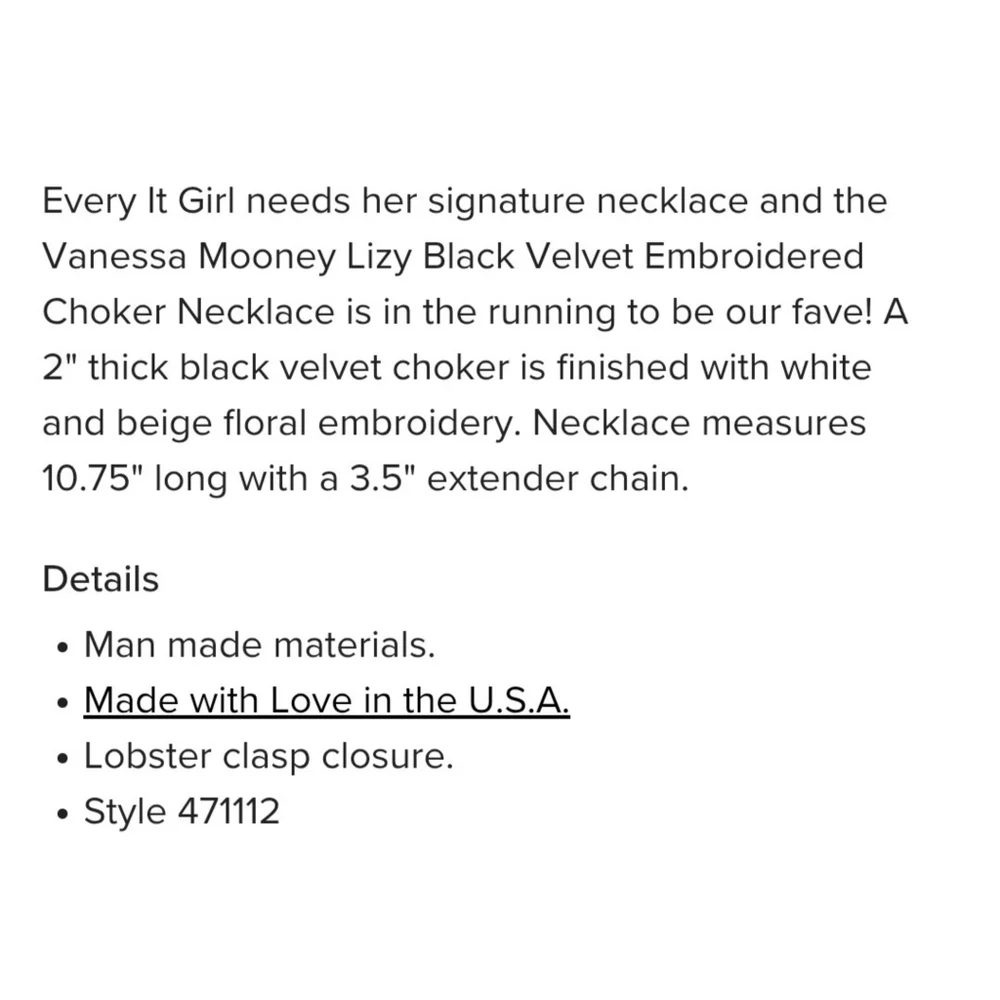 VANESSA MOONEY // lizy black velvet daisy floral embroidered choker